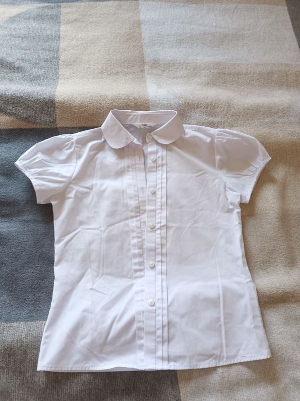 Рубашка M&S белая для девочки 9-10 лет Рубашка M&S белая для девочки 9-10 лет