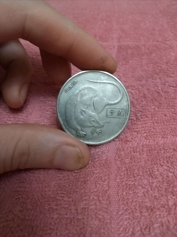 Монета китайская,год крысы.