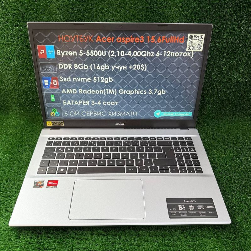 Acer Ryzen5 8gb 512gb silver Acer Ryzen5 8gb 512gb silver