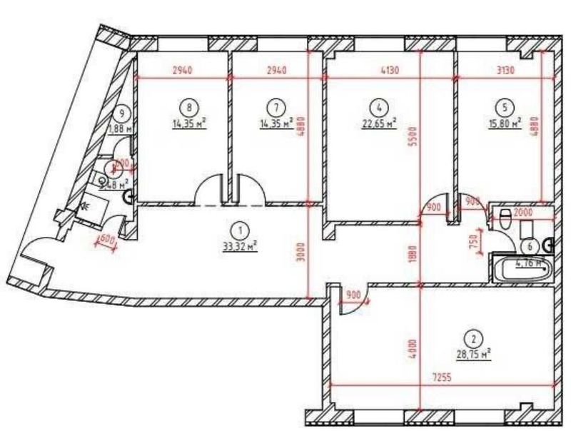 Dream House Sotuvda 4 xonalik korobka 8-roddom Yakkasaroy