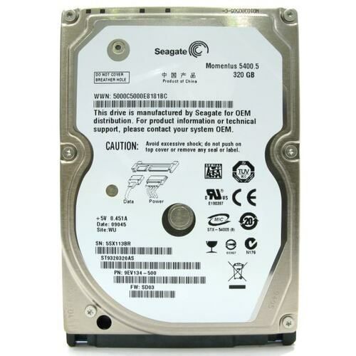 Seagate Momentus 5400.5 SATA DISK DRIVE 320GB Seagate Momentus 5400.5 SATA DISK DRIVE 320GB