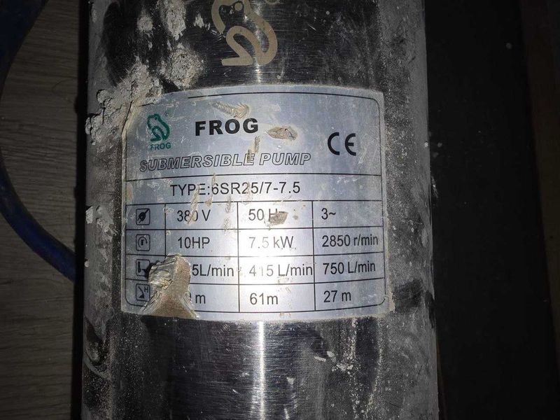 Продается глубинный насос, производство фирмы "FROG" Продается глубинный насос, производство фирмы "FROG"