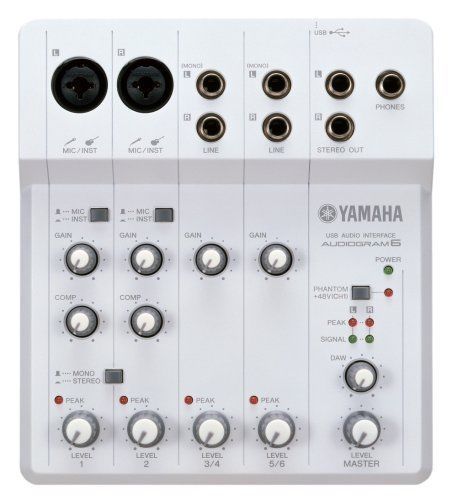 USB аудио интерфейс, звуковая карта с Компрессором YAMAHA-AUDIOGRAM6.