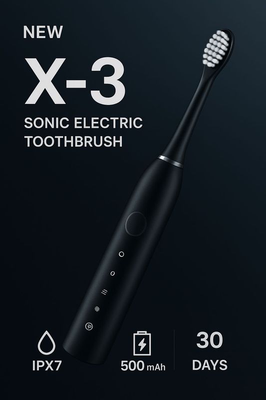 x-3 sonik elektron tish cho‘tkasi zd-x3 black – professional A4 x-3 sonik elektron tish cho‘tkasi zd-x3 black – professional A4
