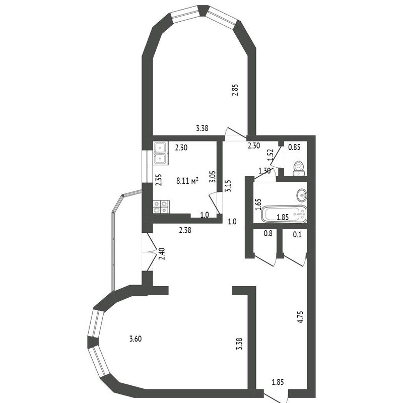 2х комнатная 65м2 квартира, Сергели-8, Беш козон 2х комнатная 65м2 квартира, Сергели-8, Беш козон