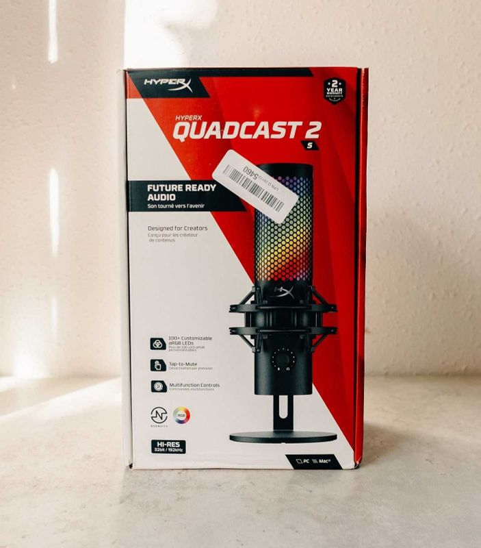 HyperX QuadCast S2 RGB Микрофон для стримеров и геймеров