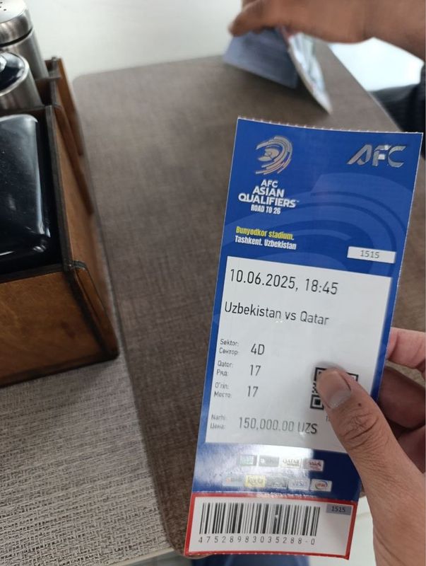 Bilet sotiladi Uzb vs Qatar Bilet sotiladi Uzb vs Qatar