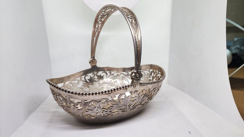 Крупная конфетница Фруктовница.925 проба.