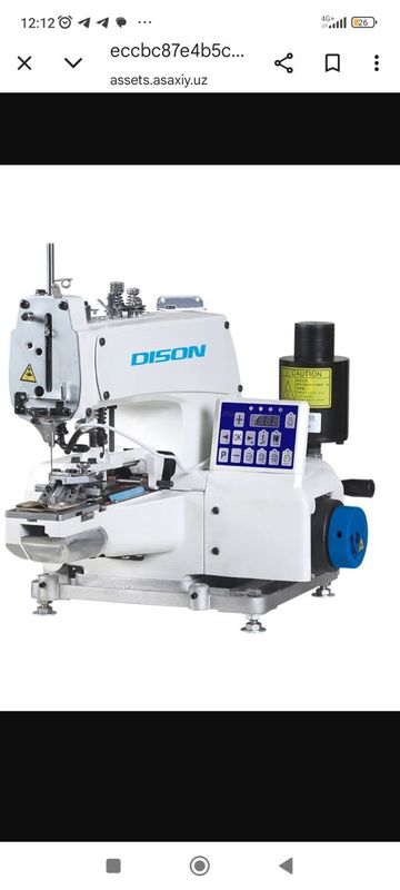 Dison -373D tugma tikadgan moshina Dison -373D tugma tikadgan moshina