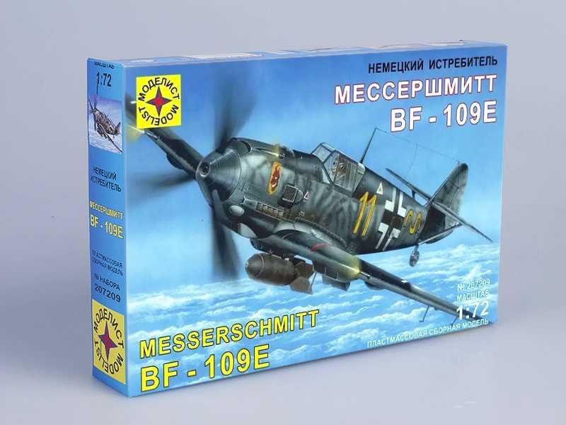 Сборная модель истребитель MESSERSCHMITT Bf. 109E масштаб 1:72