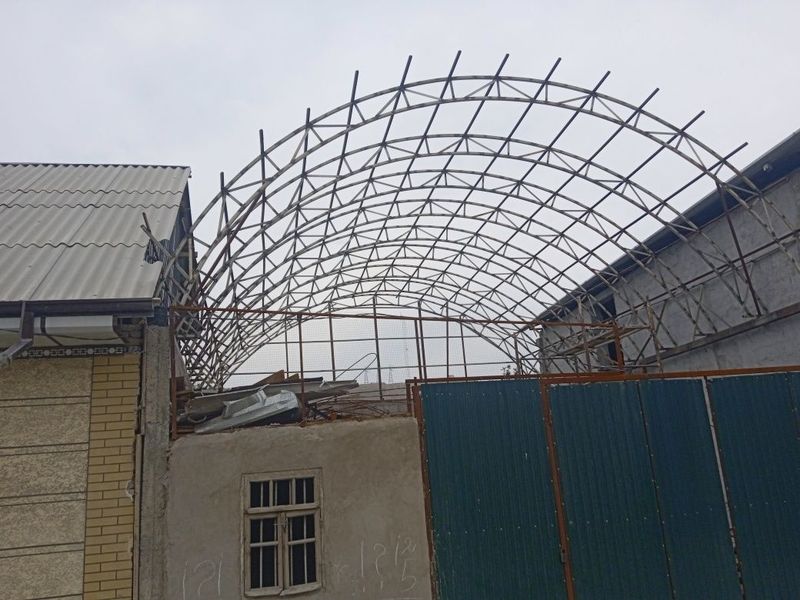 Кантинер матирйалардн том навес курамиз