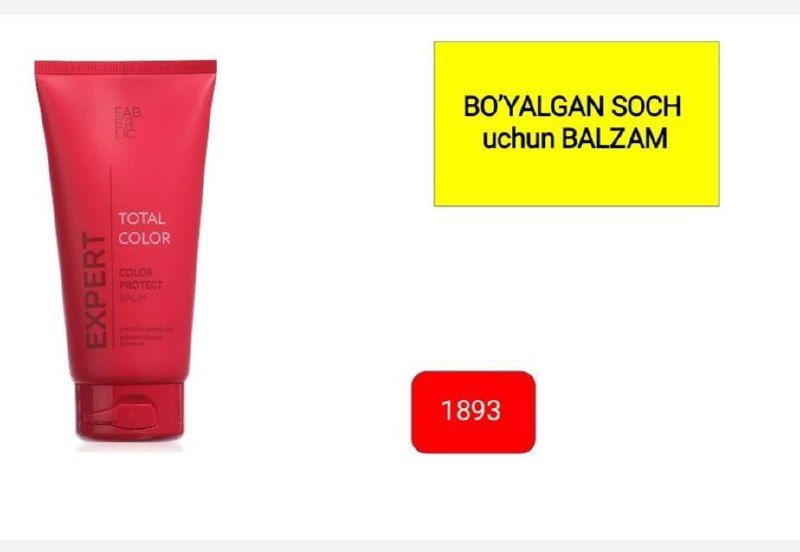 BO’YALGAN SOCH uchun BALZAM BO’YALGAN SOCH uchun BALZAM