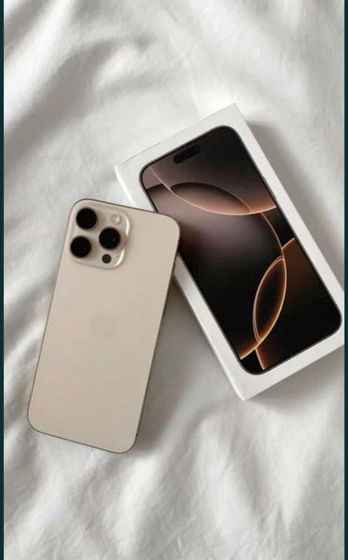 Iphone 16 pro max 256 sim kartali desert gold yomks 100% Iphone 16 pro max 256 sim kartali desert gold yomks 100%