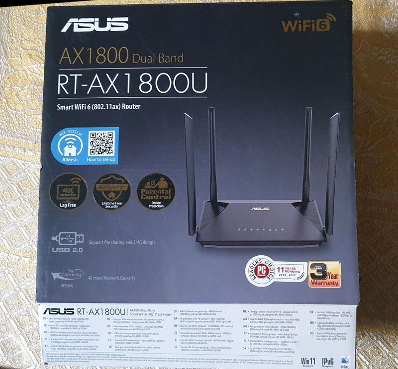 Роутер ASUS RT-AX1 800U Роутер ASUS RT-AX1 800U