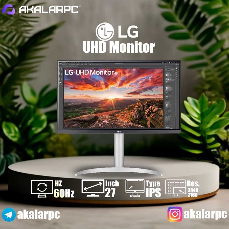 LG UHD Monitor 27 4K 60Hz - 27UP850