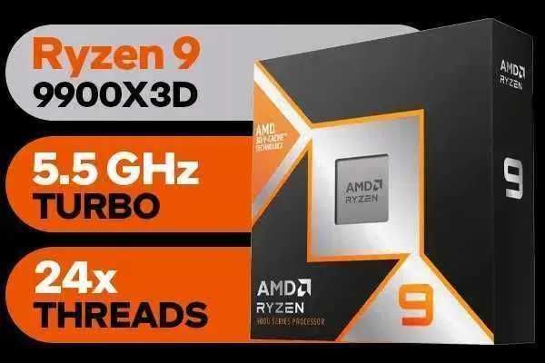 Процессор AMD Ryzen 9 9900X3D BOX Процессор AMD Ryzen 9 9900X3D BOX