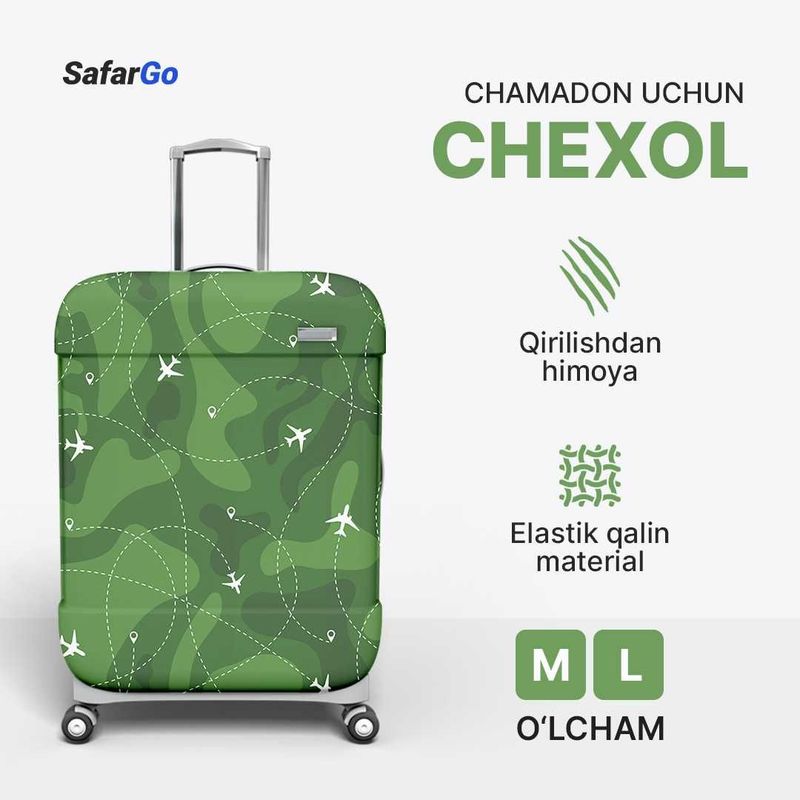 Chamadon Uchun Chexol | Чехол для чемодана | Chamadon chixol | SafarGo Chamadon Uchun Chexol | Чехол для чемодана | Chamadon chixol | SafarGo