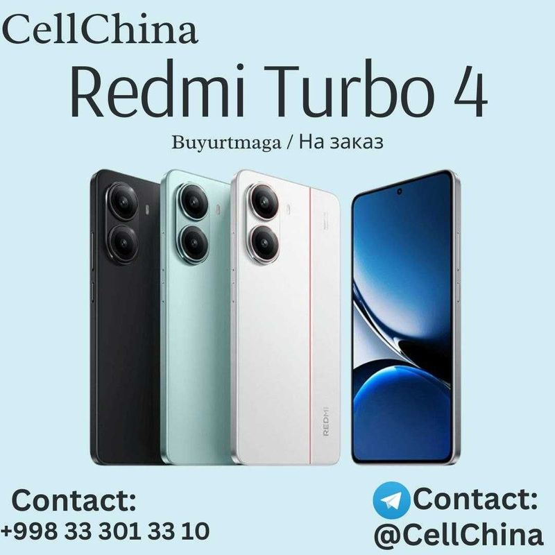 Redmi Turbo 4 ( Buyurtmaga / На заказ )