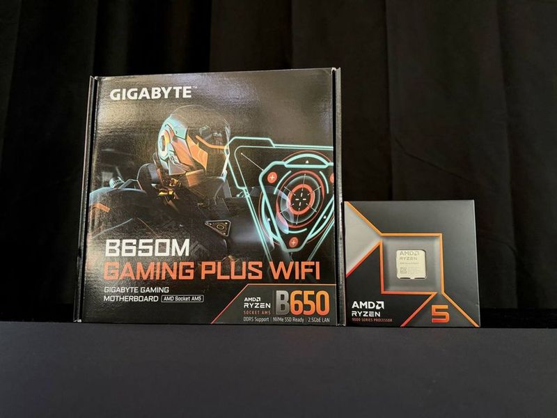 Новый Комплект AMD Ryzen 5 9600X + Gigabyte B650M Gaming Plus WiFi New Новый Комплект AMD Ryzen 5 9600X + Gigabyte B650M Gaming Plus WiFi New