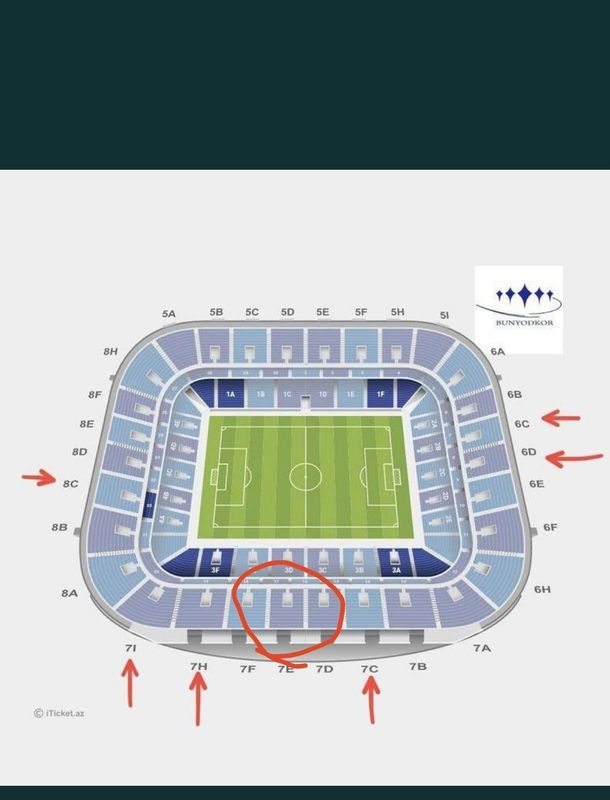 Bilet uzb Qatar futbolga 2 etaj sentrdan 5 ta Bilet uzb Qatar futbolga 2 etaj sentrdan 5 ta