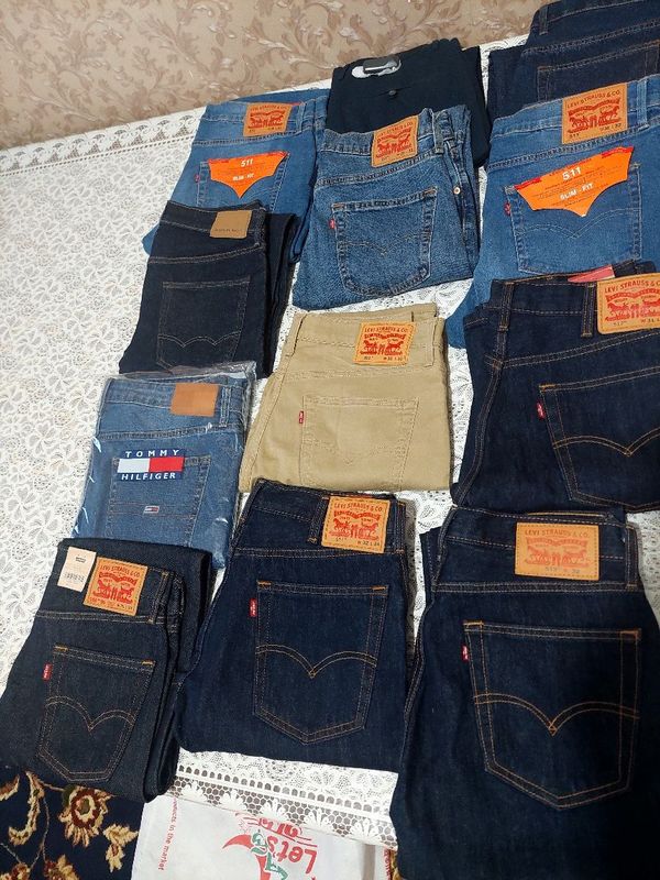 Джинсы original Levi's, Tommy Hilfiger, American Eagle