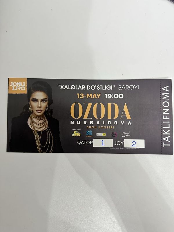 4ta Bilet Ozoda Nursaidova