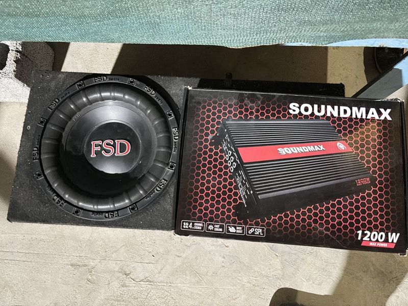 FSD sab Soundmax usilitel yangi plyus korob