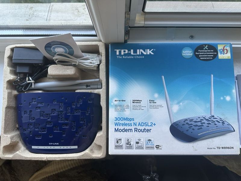 Wi-Fi роутер TP-LINK TD-W8960N c ADSL2+ Wi-Fi роутер TP-LINK TD-W8960N c ADSL2+