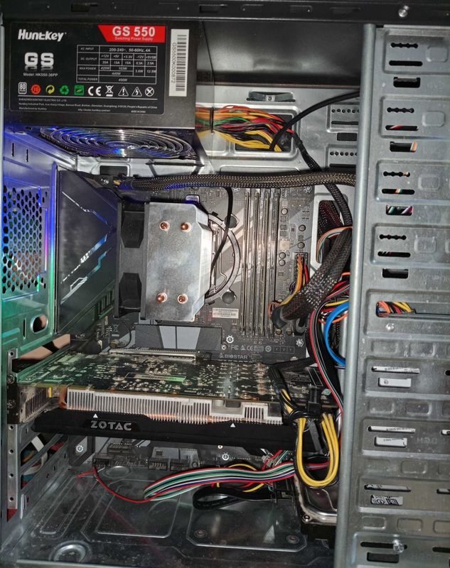 Core i5-10400F Biostar Z490 GTX760 16RAM 528SSD 250HDD 550W