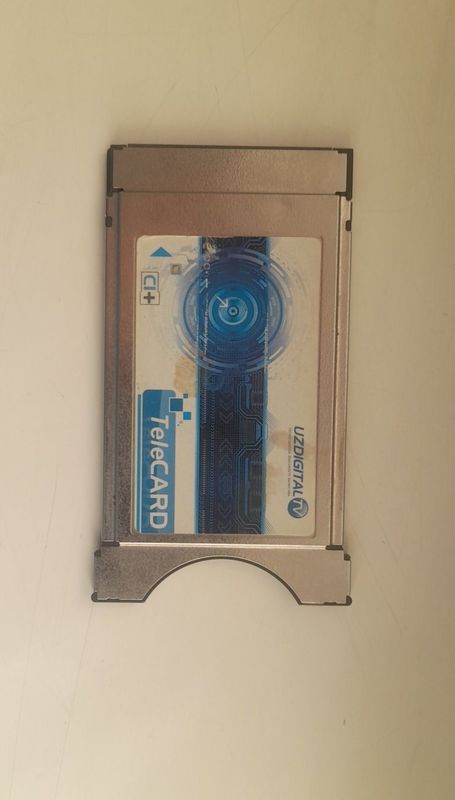 Uzdicital TV Telecard CI+ CAM modul Uzdicital TV Telecard CI+ CAM modul