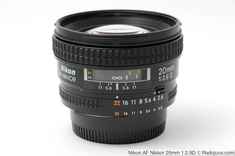 объектив NIKON AF NIKKOR 20MM 1:2.8 JAPAN