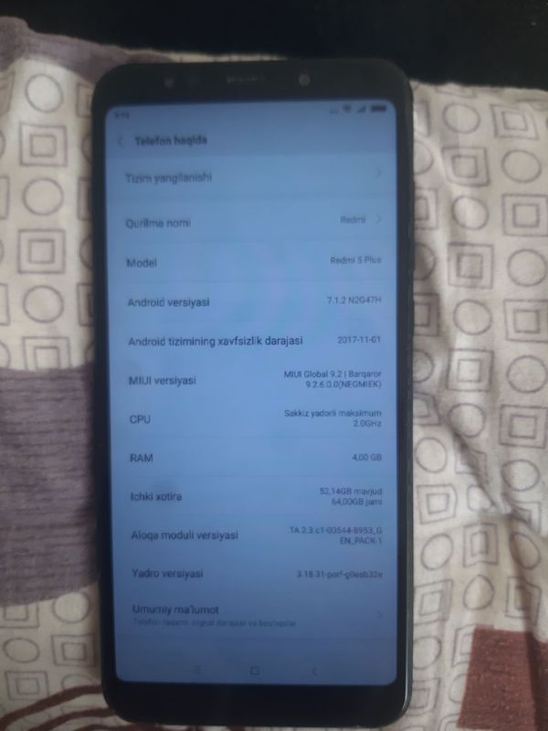 Redmi 5pulus 1oy garantiya Redmi 5pulus 1oy garantiya