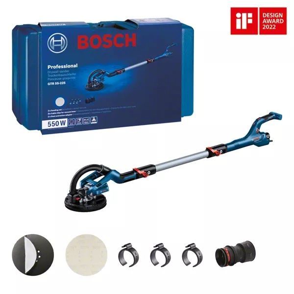 Шлифовальная машина для стен и потолков Bosch GTR 550 Шлифовальная машина для стен и потолков Bosch GTR 550