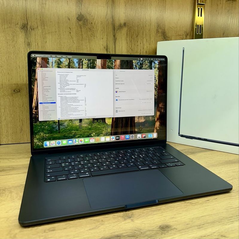 Macbook Air M2 15inch 100% емкость 17 цикл Macbook Air M2 15inch 100% емкость 17 цикл