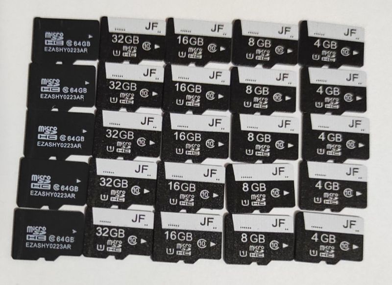 MicroSd telefon uchun 4GB, 8GB, 16GB, 32GB, 64GB