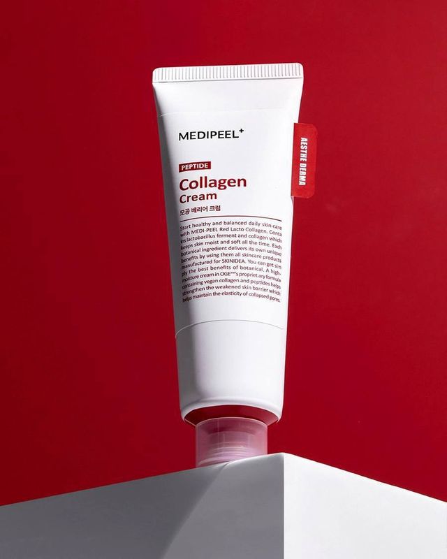 Барьерный крем с коллагеном и пептидами MEDIPEEL Peptide Red Lacto Collagen Barrier Cream Барьерный крем с коллагеном и пептидами MEDIPEEL Peptide Red Lacto Collagen Barrier Cream