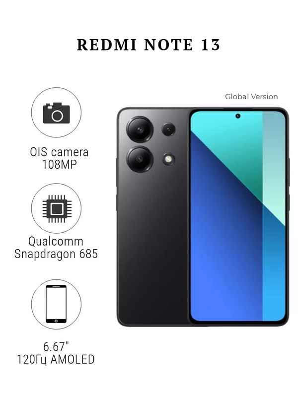 Xiaomi Redmi Note 13 6/128Gb New Xolatda Xiaomi Redmi Note 13 6/128Gb New Xolatda
