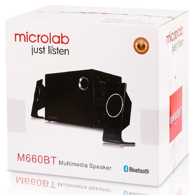 Топ! Microlab M660BT White Bluetooth Сабвуфер + 2шт Калонки