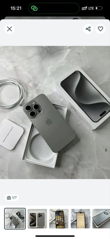 Iphone 15 pro 128 talik yomkost 87%