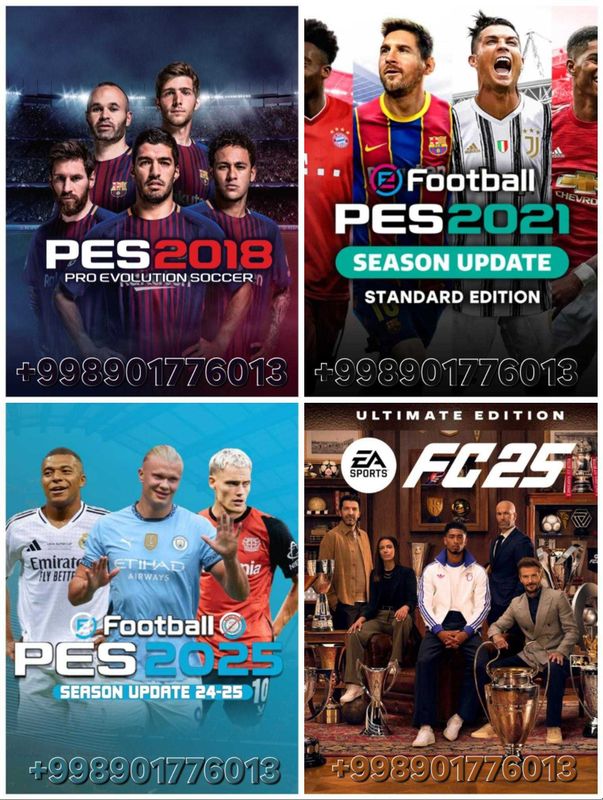 PS4,PS5 uchun FC25,PES25 yozib beramiz