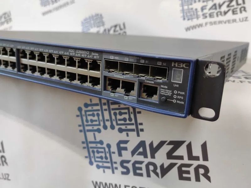 Коммутатор H3C S3600V2-52TP-PWR-EI 48 port PoE+ L3 Коммутатор H3C S3600V2-52TP-PWR-EI 48 port PoE+ L3