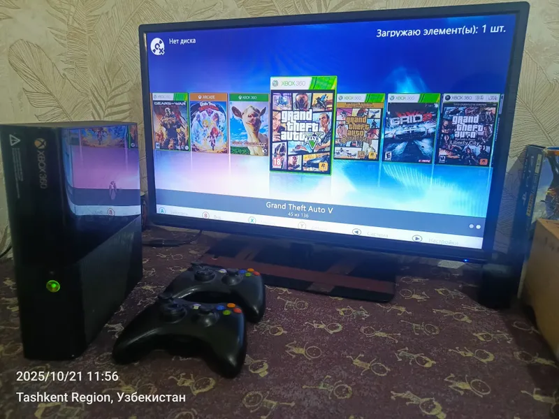 Xbox360 E 500gb прошитый+135 игры записано Xbox360 E 500gb прошитый+135 игры записано