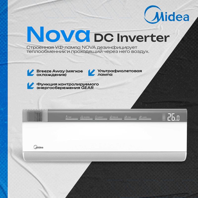 Кондиционер Nova12 Midea Кондиционер Nova12 Midea