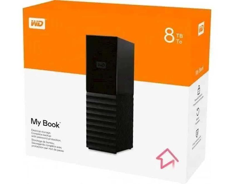 (Новый) 8 ТБ Внешний HDD WD My Book (Новый) 8 ТБ Внешний HDD WD My Book