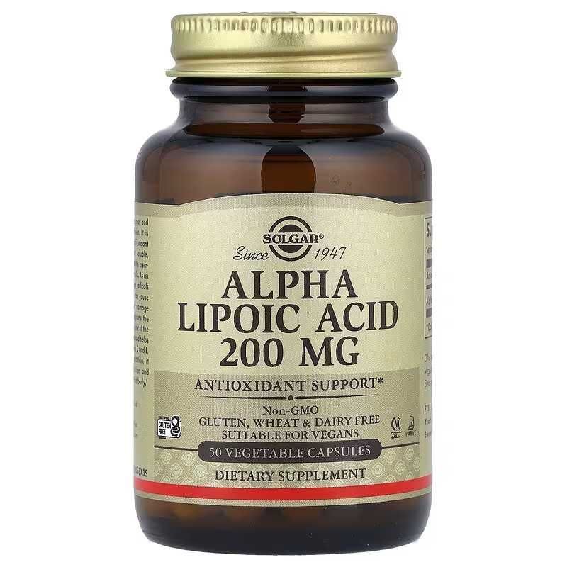 Solgar Alpha Lipoic Acid Альфа-липоевая кислота alfa lipovoy kislota Solgar Alpha Lipoic Acid Альфа-липоевая кислота alfa lipovoy kislota