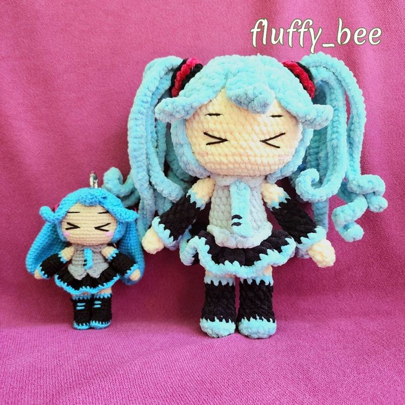 HATSUNE MIKU Хацуне Мику вязаные игрушки