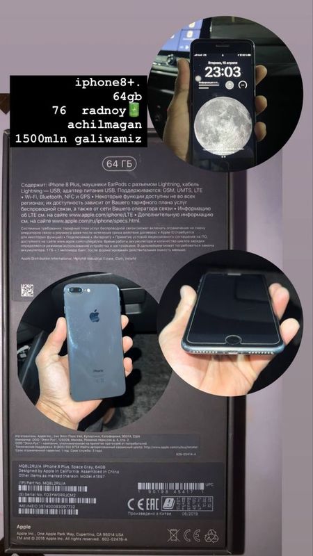 Iphone 8+ srochni sotilad Iphone 8+ srochni sotilad