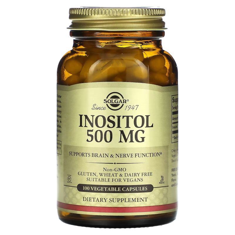 Инозитол Solgar, Inositol Capsules 500мг 100 капсул