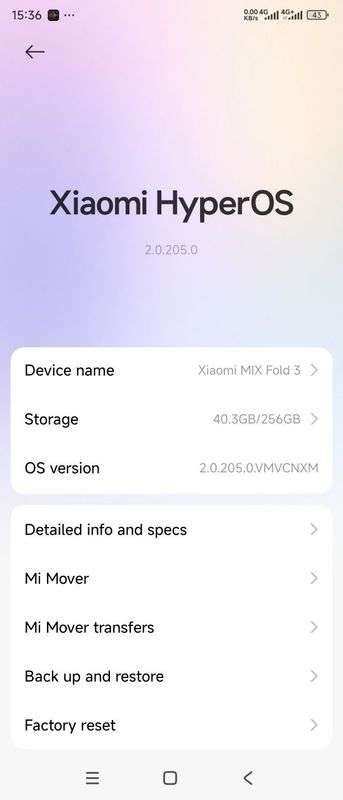 Mi mix fold3 12 ozu 256 hotira Mi mix fold3 12 ozu 256 hotira