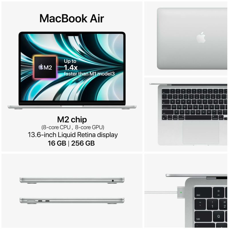 MacBook Air M2 16/256GB 13.6-inch Silver (MC7V4)